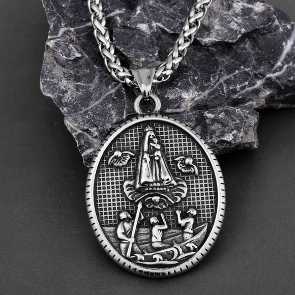 Other - Virgin Mary Memorial Medal Catholic Unisex Pendant Necklace Christian, GP123146